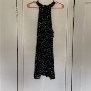 High neck mini dress